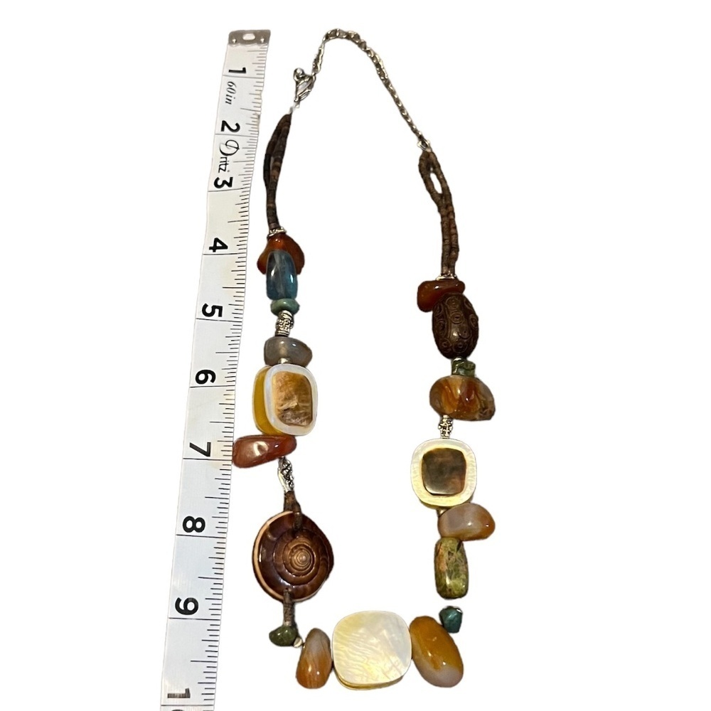 Unique Multicolor Gemstone Statement Chocker Styl… - image 7